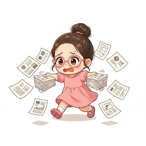 忙しい のイラスト
