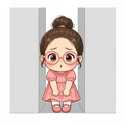 狭い のイラスト
