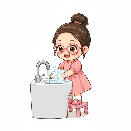 洗う のイラスト