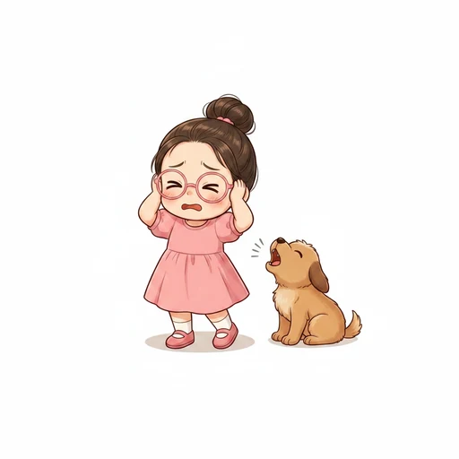 吠える のイラスト