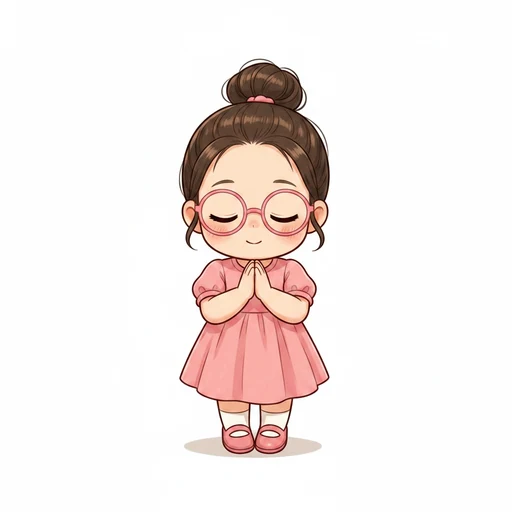 祈る のイラスト