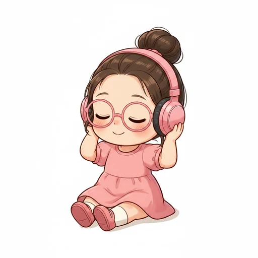 聴く のイラスト