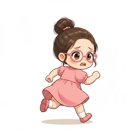 逃げる のイラスト