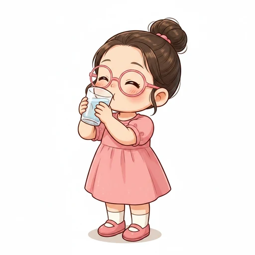 飲む のイラスト