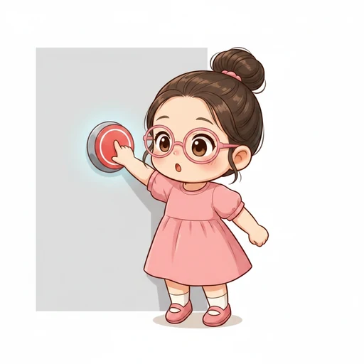 押す のイラスト