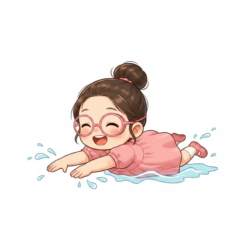 泳ぐ のイラスト