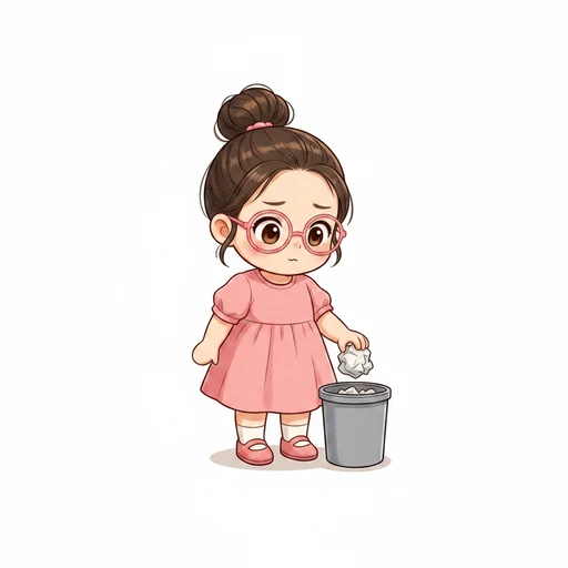 捨てる のイラスト