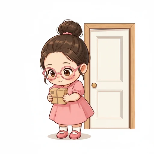 届く のイラスト