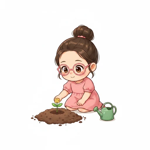 植える のイラスト