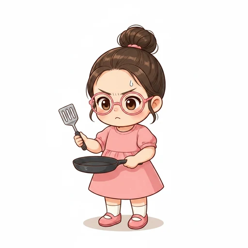 焼く のイラスト